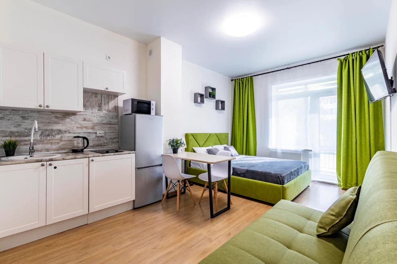 Снять квартиру-студию в Екатеринбурге у метро Чкаловская посуточно 2