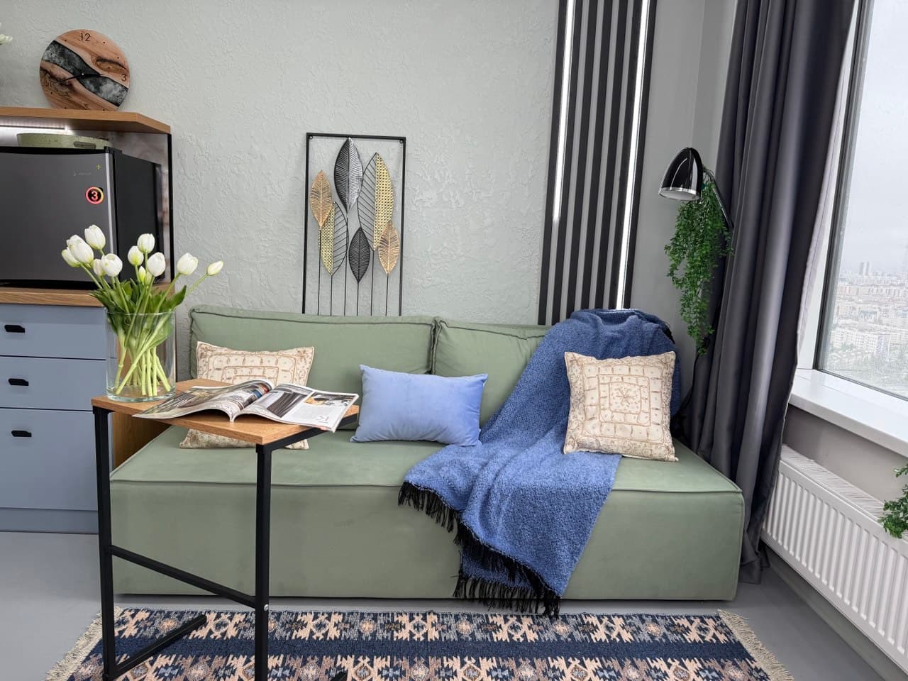 Квартира-студия, 32 м², 2 кровати 1