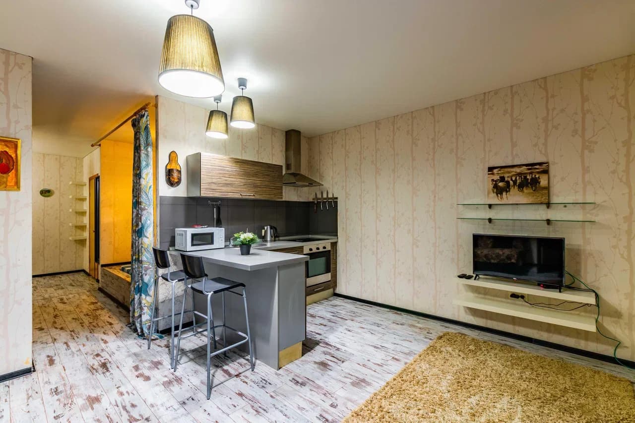 Снять квартиру-студию в Екатеринбурге, м. Чкаловская, Южный Автовокзал Посуточно 3